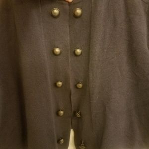 Torrid military crop sweater.